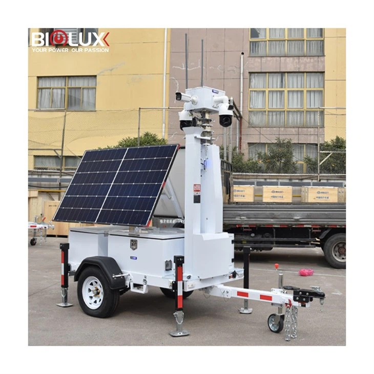 New Hot One Mobile Solar Trailer With Security Cameras Trailer