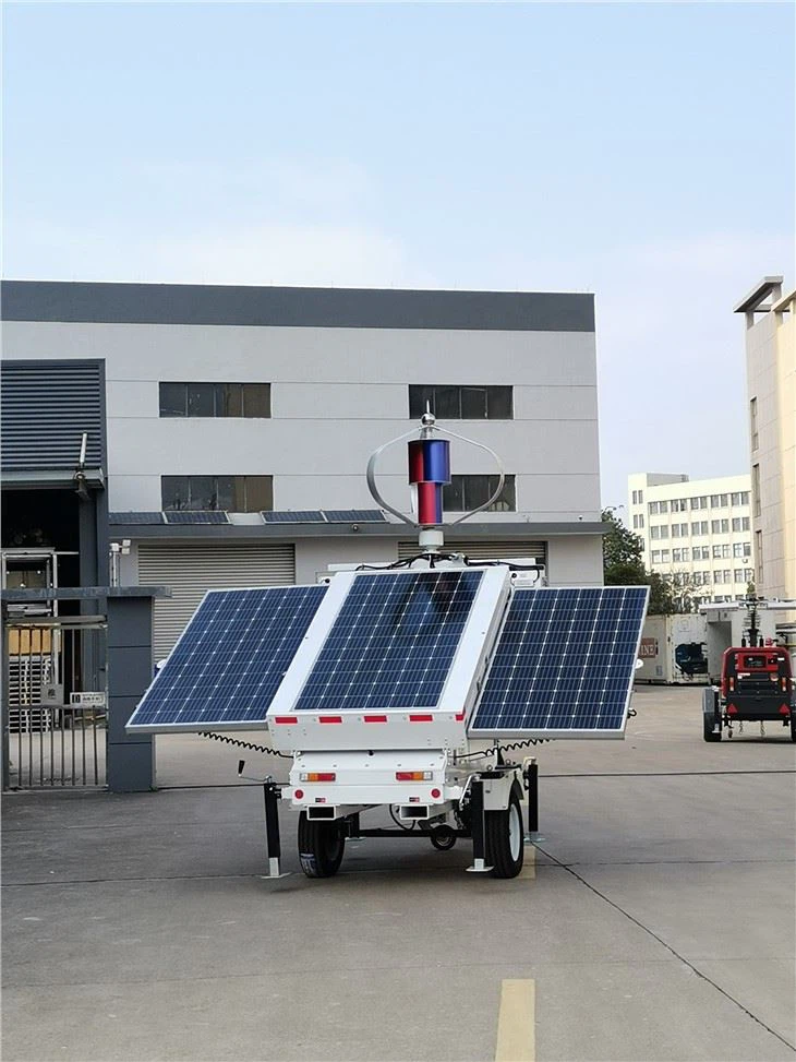 Power System Solar Trailer Mobile Solar Cctv Trailer System Mobile Surveillance Trailer