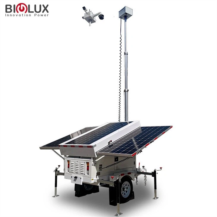 BIGLUX High Quality Mobile Solar CCTV Tower